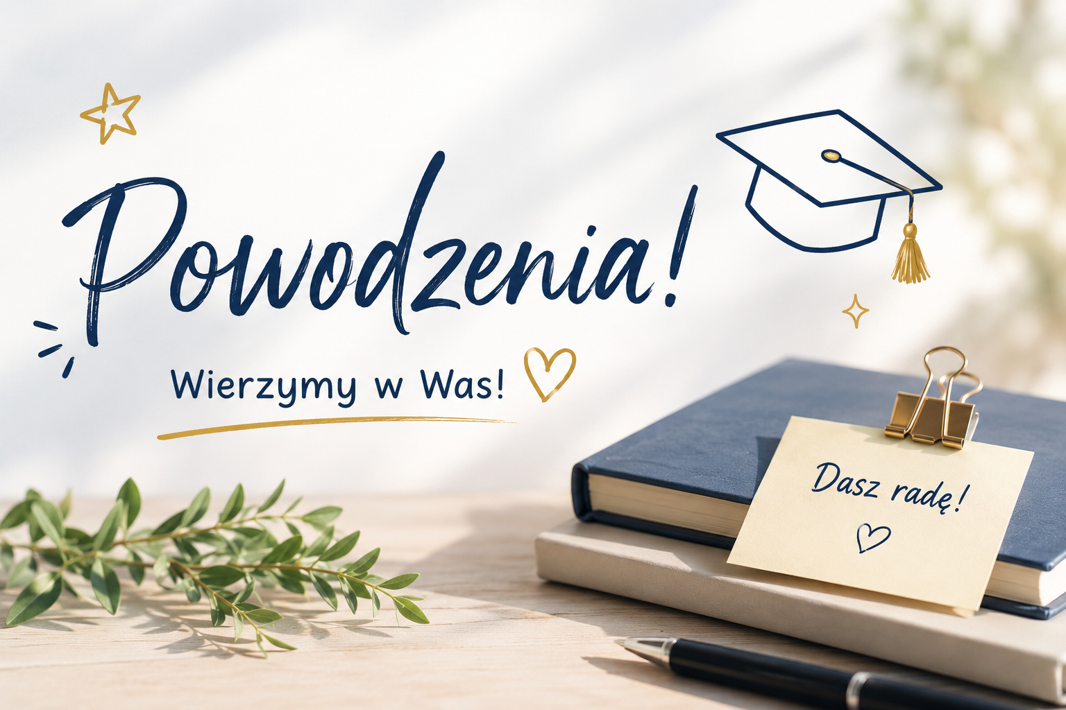 Zdjęcie: Trzymamy za Was mocno kciuki!